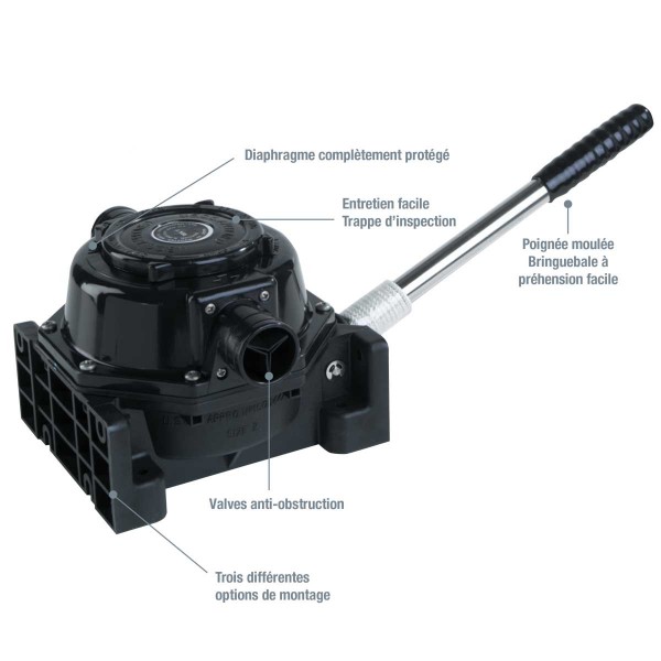 MK5 Pompa di sentina manuale universale - 66 L/min - N°7 - comptoirnautique.com