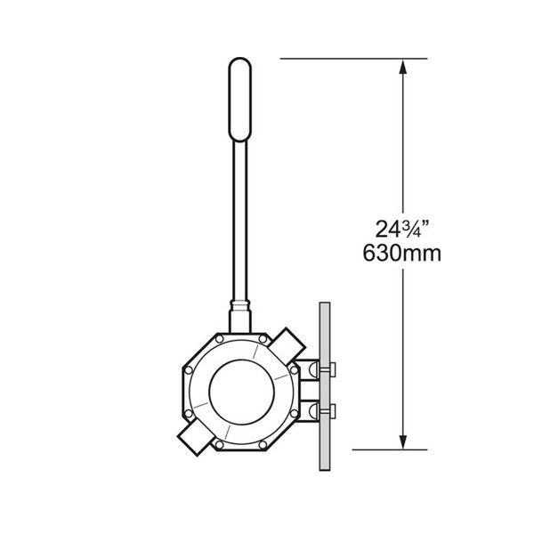 Pompe de cale manuelle à double effet Mk5 - montage sur cloison - 104 L/min - N°6 - comptoirnautique.com