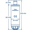 Pompe électrique pour eau douce Whale Submersible Standard - 12V - 10,3 L/min dimensions - N°5 - comptoirnautique.com