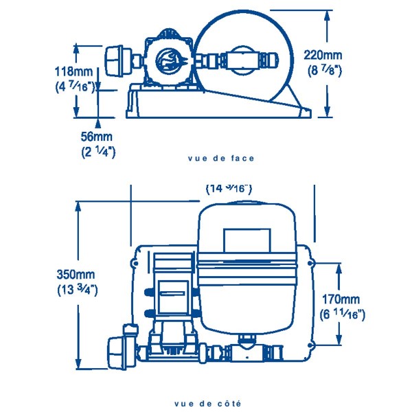 Pumpen-/Speicherkit - Frischwassersystem 2L - 24V - 11.5 L/min - N°3 - comptoirnautique.com