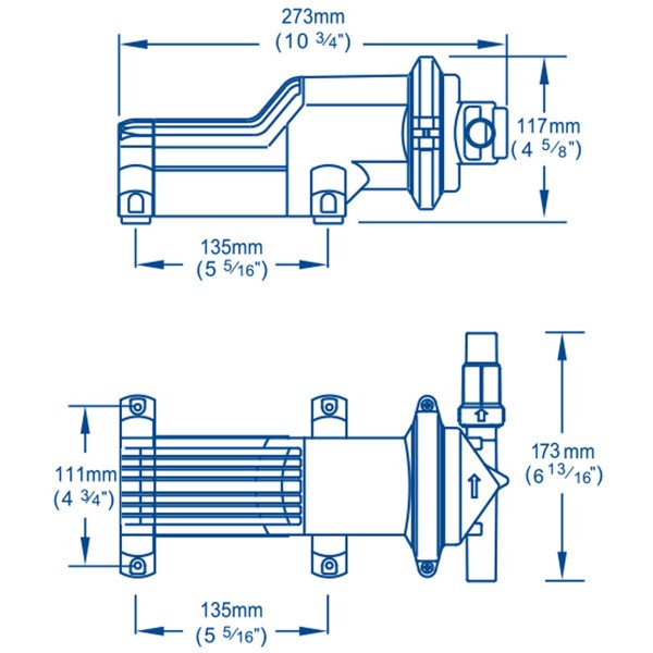Pompa elettrica per acque grigie 220 - 24V - 14 L/min - N°10 - comptoirnautique.com