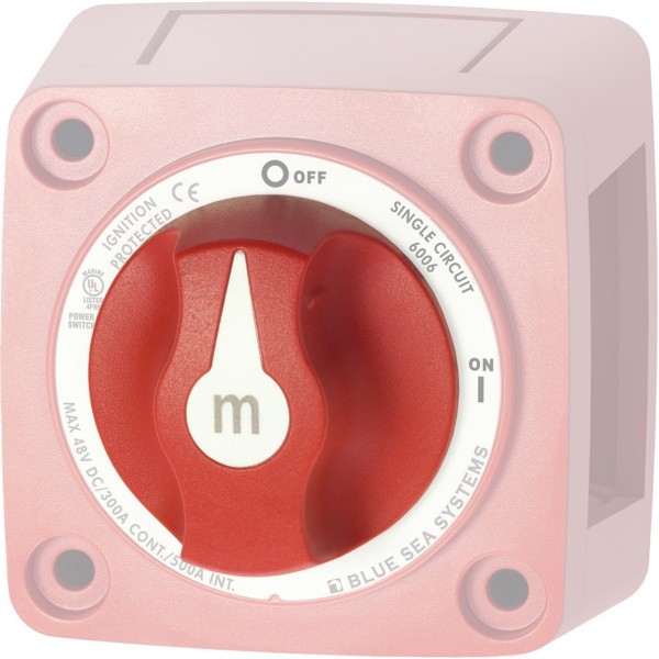 Blue Sea Systems Switch Battery M-Series ON/OFF With Locking Key Black