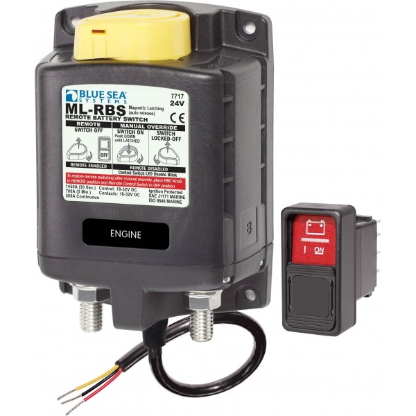 Solenoide ML 24V RBS SPST con comando manuale 2 (in blocco) - N°1 - comptoirnautique.com