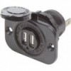 caricabatterie doppio USB da 12 / 24VDC con spina da 5V 2,1A (in blocco) - N°1 - comptoirnautique.com