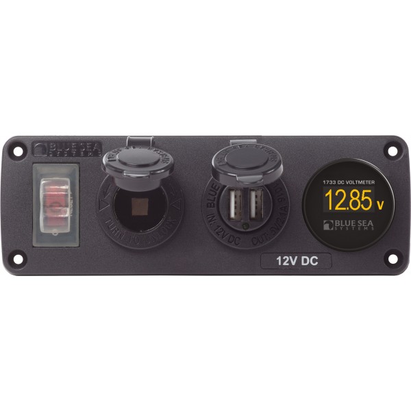 Acc H2O Panel USB, enchufe y voltímetro - N°1 - comptoirnautique.com 