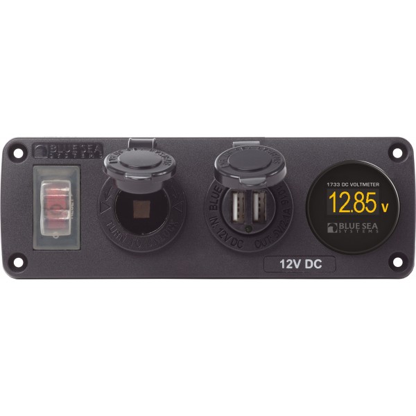 Pannello USB, presa e voltmetro Acc H2O - N°1 - comptoirnautique.com