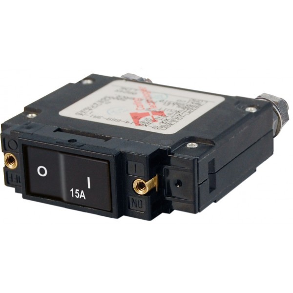 Interruttore automatico a bilanciere piatto unipolare da 15 A della serie C (sfuso) - N°1 - comptoirnautique.com