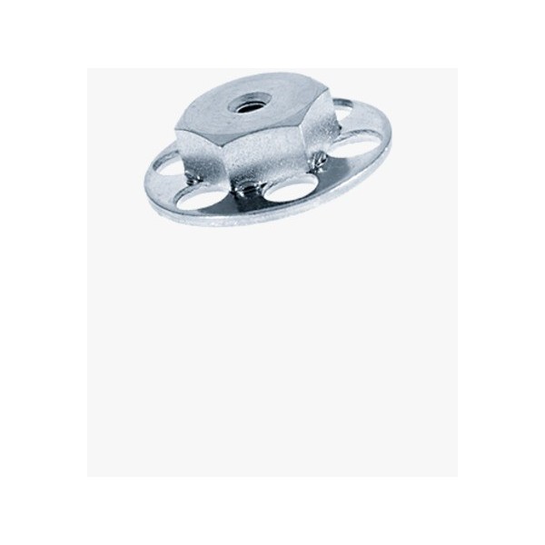 BIGHEAD F1 - Elementi di fissaggio con dado a testa tonda Ø23mm chiuso - Acciaio zincato (4mm) - N°1 - comptoirnautique.com