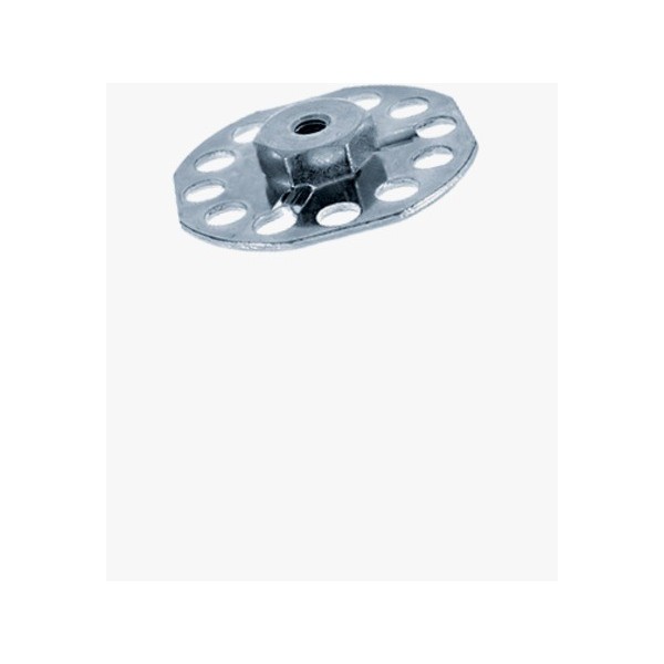 BIGHEAD F1 - Elementi di fissaggio con dado ottagonale a testa tonda Ø38mm aperto - Acciaio zincato (10mm) - N°1 - comptoirnautique.com