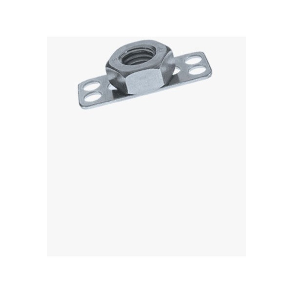 BIGHEAD F1 - Elementi di fissaggio con dado a testa rettangolare 15x38mm aperto - Acciaio zincato (4mm) - N°1 - comptoirnautique.com