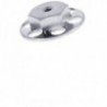 BIGHEAD F1 - Conjunto de 10 parafusos com porca de cabeça redonda aberta Ø 23 mm - AÇO INOXIDÁVEL (6 mm)