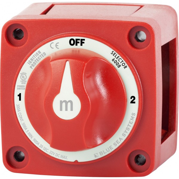 Batterieschalter der m-Serie ON-OFF mit schwarzem Sperrschlüssel - N°1 - comptoirnautique.com