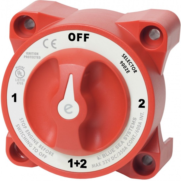 Selector de bateríaSwitch e-Series 4 posiciones Rojo con AFD - N°1 - comptoirnautique.com