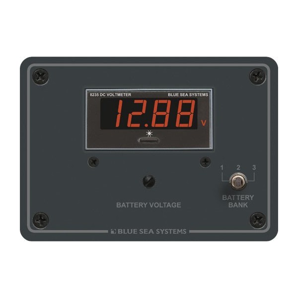 Panel Meter Digital 7-60VDC 3 Bank - N°1 - comptoirnautique.com