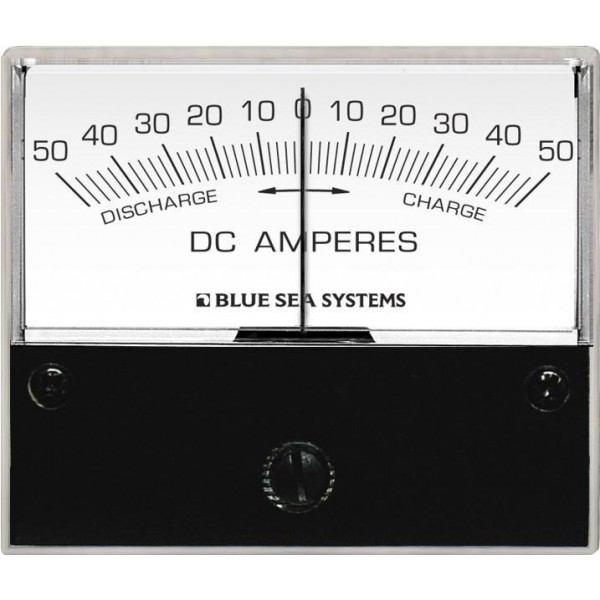 Ampèremètre DC 50–0–50A avec shunt - N°1 - comptoirnautique.com 