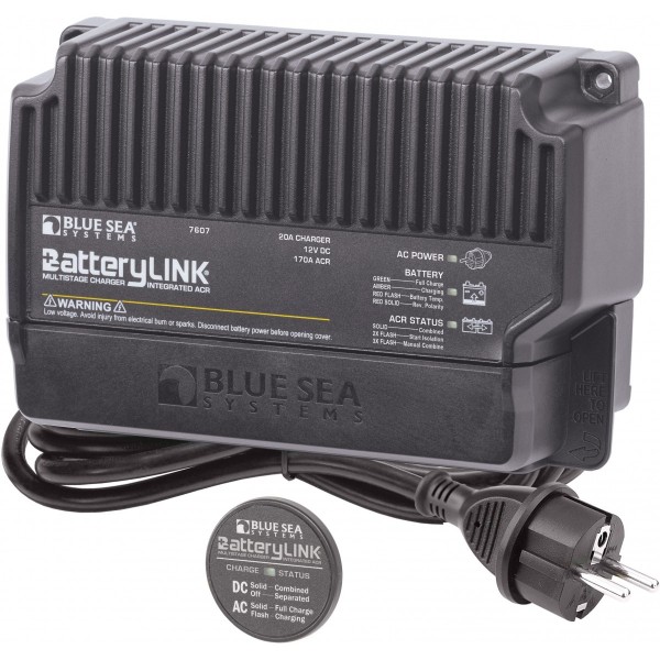 Cargador BatteryLink 12VDC 20A-Euro (sustituye al 7607B-BSS) - N°1 - comptoirnautique.com