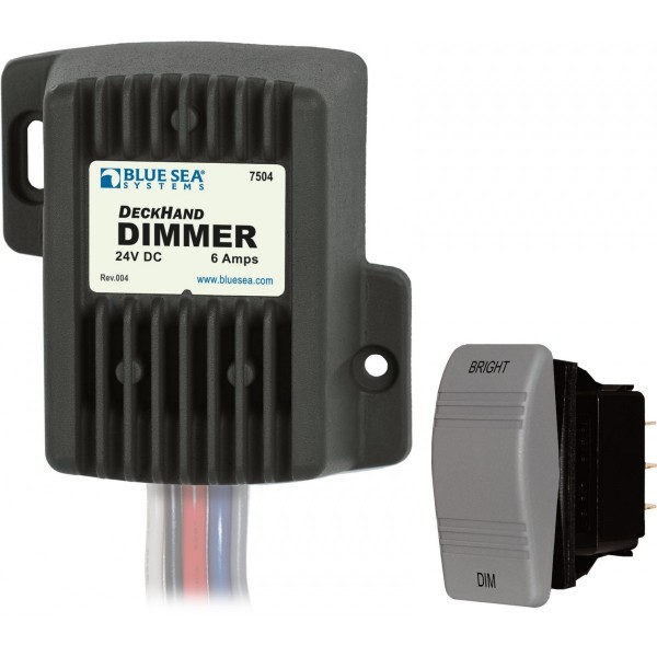 Dimmer DeckHand 6A 24V (avec interrupteur de commande) - N°1 - comptoirnautique.com