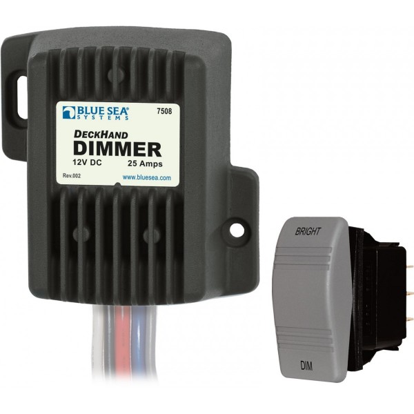Dimmer DeckHand 25A 12V (con interruttore di comando) - N°1 - comptoirnautique.com