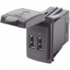 caricabatterie USB doppio da 12 / 24 V CC 4,8 A Interruttore - N°1 - comptoirnautique.com