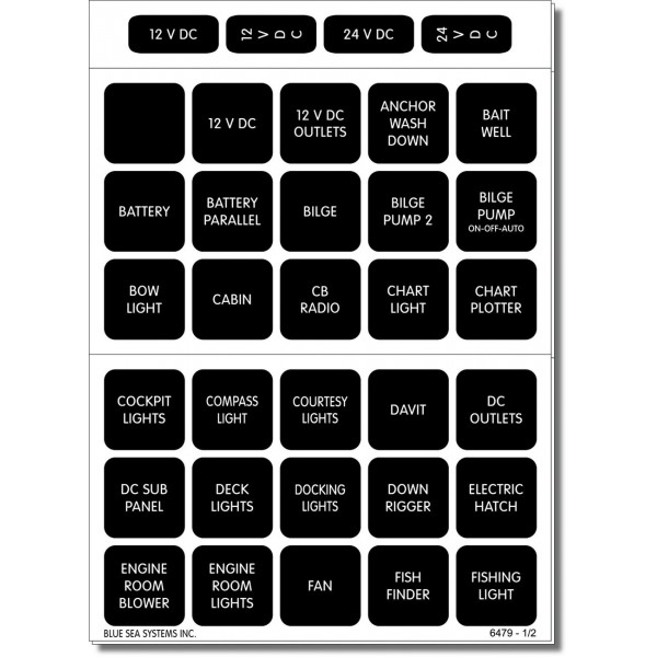 Label kit DC H2O 60 Square Black - N°1 - comptoirnautique.com