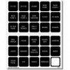 Kit di etichette DC H2O 30 Square Black V2 - N°1 - comptoirnautique.com