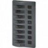 Pannello WD 12VDC con fusibile 8pos Grigio (sostituisce 4308B-BSS)
