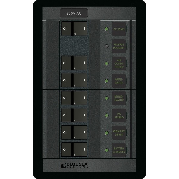 Pannello 360 230VAC 6pos con FR principale (sostituisce 1203B-BSS) - N°1 - comptoirnautique.com