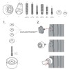 Anti-theft arm kit + bracket for C ball support - N°6 - comptoirnautique.com 
