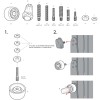 Kit antifurto per braccio + staffa per supporto sfera C - N°6 - comptoirnautique.com