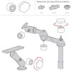 Kit antifurto per braccio + staffa per supporto sfera C - N°7 - comptoirnautique.com