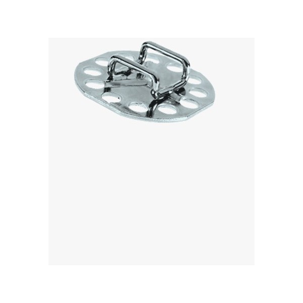 BIGHEAD - Elementi di fissaggio con porta-cavo a testa tonda - Acciaio zincato (B38) - N°1 - comptoirnautique.com