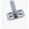 BIGHEAD M1 - Elementi di fissaggio con perno filettato a testa quadrata 15x15mm - Acciaio zincato (M4x16) - N°1 - comptoirnautique.com