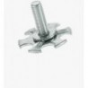 BIGHEAD M1 - Befestigungen mit Gewindestift Rundkopf Ø19 mm - Verzinkter Stahl (M5x12)