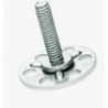 BIGHEAD M1 - Befestigungen mit Gewindestift Rundkopf Ø 20 mm - Verzinkter Stahl (M5x16)