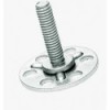 BIGHEAD M1 - Elementi di fissaggio con perno filettato a testa tonda Ø 20 mm - Acciaio zincato (M5x16) - N°1 - comptoirnautique.com