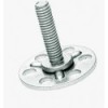 BIGHEAD M1 - Fasteners with round-head threaded stud Ø 20 mm - Zinc-plated steel (M5x16) - N°1 - comptoirnautique.com