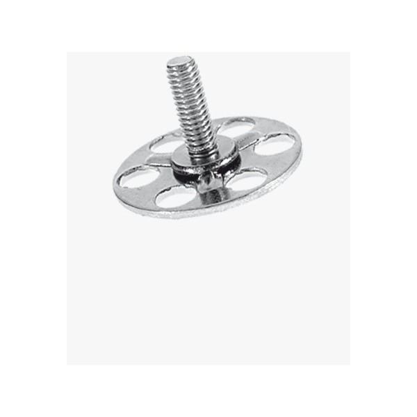 BIGHEAD M1 - Elementi di fissaggio con perno filettato a testa tonda Ø 23 mm - Acciaio zincato (M6x16) - N°1 - comptoirnautique.com