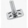 BIGHEAD M1 - Fasteners with square-head threaded stud 15x15mm - STAINLESS STEEL (M4x12)