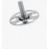 BIGHEAD M1 - Fixadores com perno roscado de cabeça redonda Ø 23 mm - AÇO INOXIDÁVEL (M8x25)