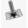 BIGHEAD M1 - Fixadores com perno roscado de cabeça quadrada 32x32 mm - AÇO INOXIDÁVEL (M8x25)
