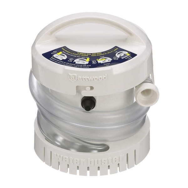 Pompe portable électrique Attwood Waterbuster - 13 L/min - N°1 - comptoirnautique.com