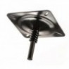 Fixed top plate for aluminum seat