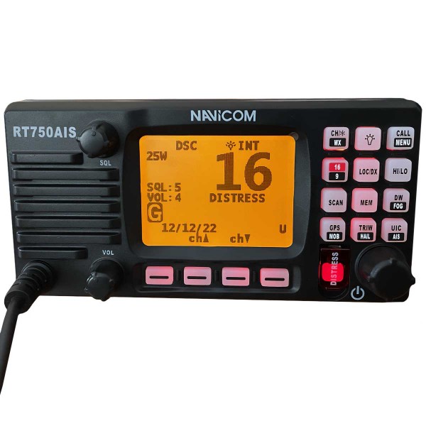 VHF RT750 AIS - V2 Navicom écran LCD rétro-éclairé - N°4 - comptoirnautique.com 