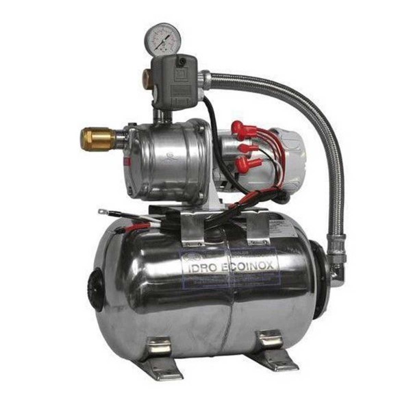 Unità idrica EcoInox 2 con serbatoio in acciaio inox da 20L - 24V - 55L/min - N°1 - comptoirnautique.com