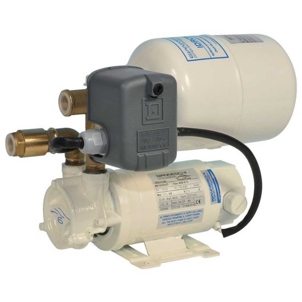 Groupe d'eau Gianneschi  Idromini avec réservoir 2L - 12V - 22 L/min - N°1 - comptoirnautique.com