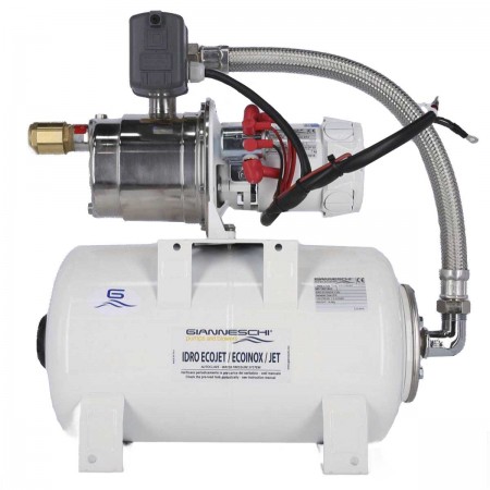 Groupe d'eau Gianneschi EcoInox 2 avec réservoir 20L - 24V - 55L/min