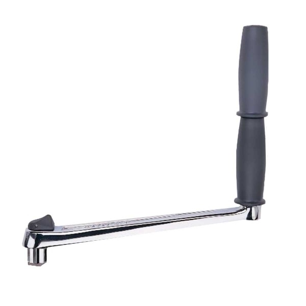 Manovella standard a doppia maniglia con blocco - cromo - 250 mm - N°1 - comptoirnautique.com