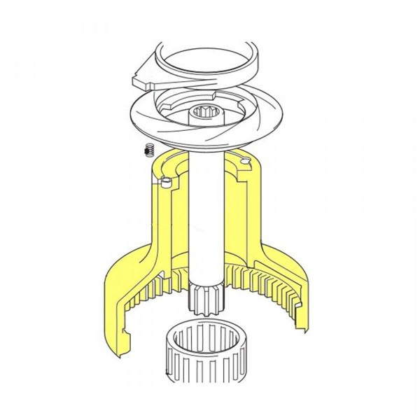 Testata di ricambio per il verricello Ocean 30ST - cromo - N°1 - comptoirnautique.com