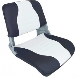 siège pliable skipper springfield blanc/bleu de face