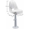 dimensions du siège admiral fixe pivotant complet de face - N°1 - comptoirnautique.com